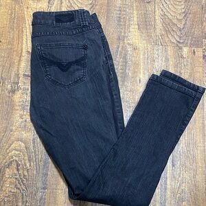 Harley-Davidson size 12 Black skinny Denim jeans stretch comfy‎ riding gear
